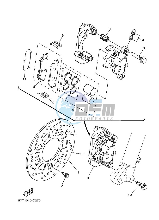 FRONT BRAKE CALIPER