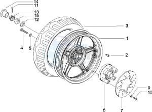 Runner 50 Pure Jet Race drawing Rear Wheel