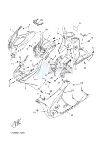 NS50N NITRO NAKED (1PL6 1PL6) drawing LEG SHIELD