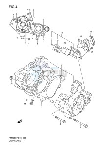 RM125 (E19) drawing CRANKCASE