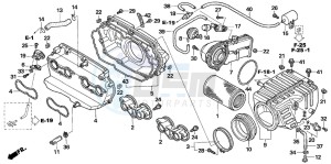 CB1300A CB1300SUPER FOUR drawing AIR CLEANER