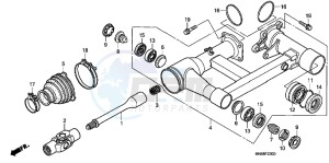 TRX250XB drawing SWINGARM