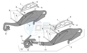 SR R and R Factory 50 IE-Carb drawing Exhaust pipe