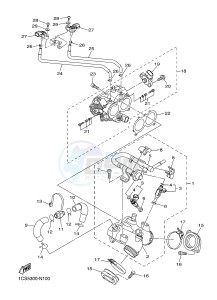 XVS1300A XVS1300A UBS MIDNIGHT STAR (1CS8) drawing INTAKE 1