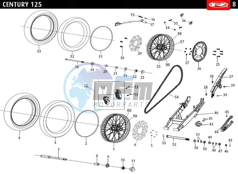 WHEELS - CHAIN - SWING ARM