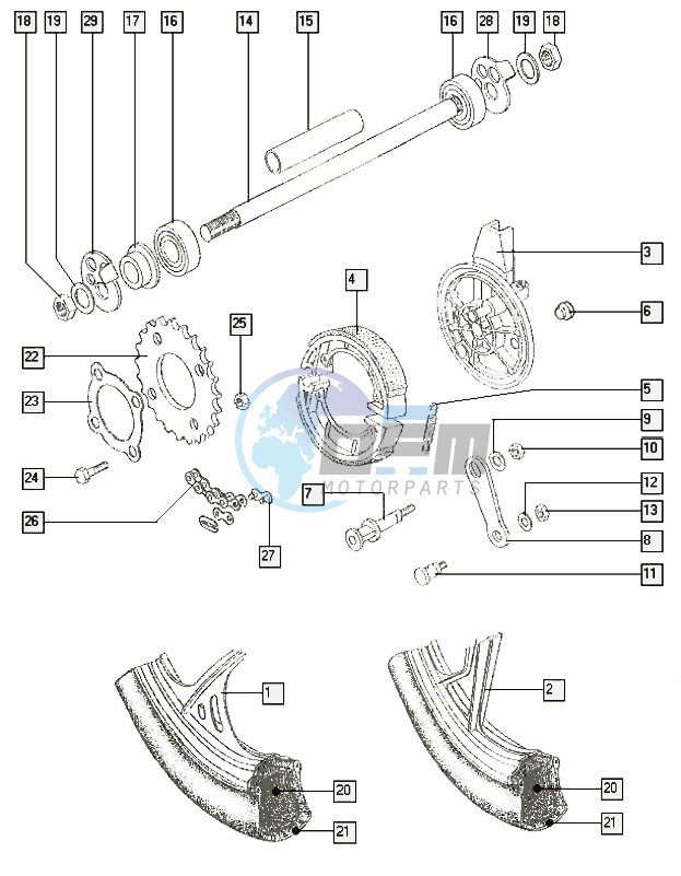 Rear wheel