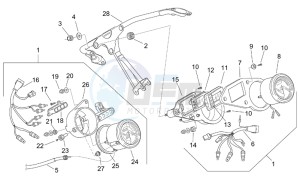 RS 125 Tuono drawing Dashboard