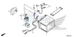 CBR1000RRG CBR1000 - Fireblade Europe Direct - (ED) drawing BATTERY (CBR1000RR/ S)