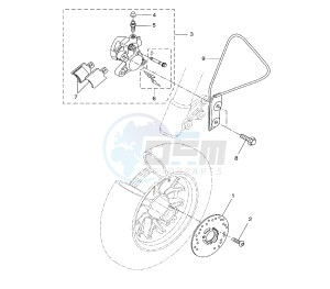 BW'S 50 drawing FRONT BRAKE CALIPER