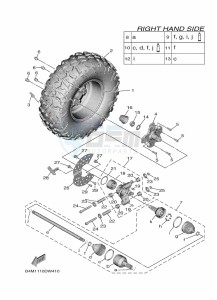 YXE1000EWS YX10ERPLP (B4MR) drawing REAR WHEEL 2