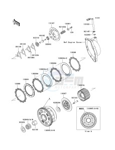 ZX 1000 C [NINJA ZX-10R] (C2) C2 drawing CLUTCH