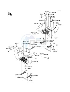 KVF650_4X4 KVF650FCF EU drawing Footrests