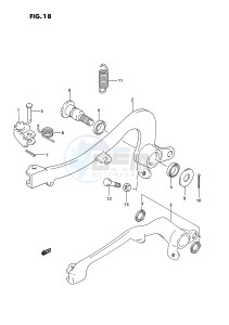 RM125 (E3) drawing REAR BRAKE