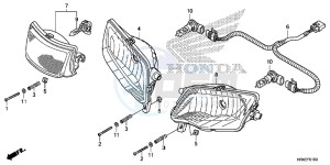 TRX500FE1H Europe Direct - (ED) drawing HEADLIGHT