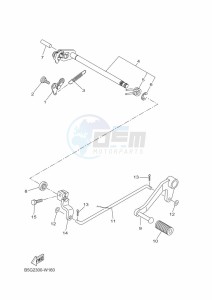 YZF125-A YZF-R125 (B5G6) drawing SHIFT SHAFT