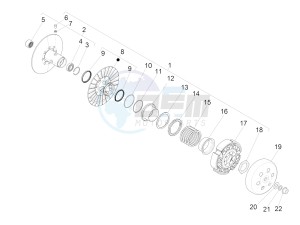 MP3 500 MAXI SPORT ABS (NAFTA) drawing Driven pulley