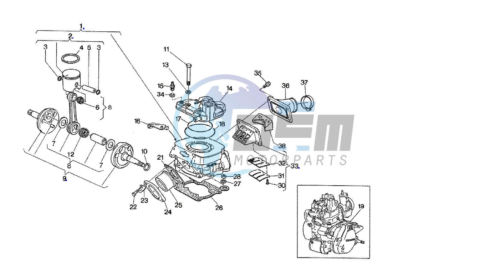 CRANKSHAFT - CYLINDER