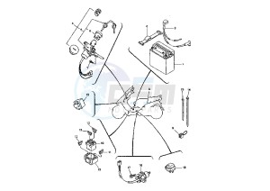 YP MAJESTY 150 drawing BATTERY