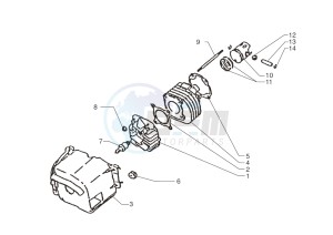 Ark AC 45 Tribal- White-Matt Black 50 drawing Cylinder-piston-wrist pin assy.