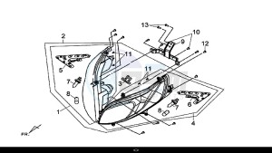 MAXSYM 600 I ABS EXECUTIVE (LX60A4-EU) (E4) (L7-M0) drawing HEAD LIGHT