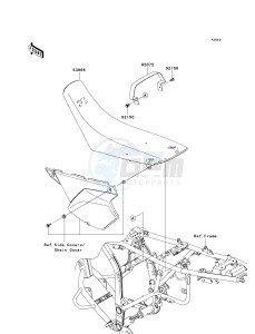 KLX 250 T [KLX250S] (T8F) T9F drawing SEAT