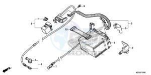 CRF250XD CRF250R Europe Direct - (ED) drawing BATTERY