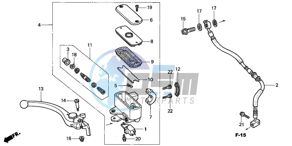 FR. BRAKE MASTER CYLINDER