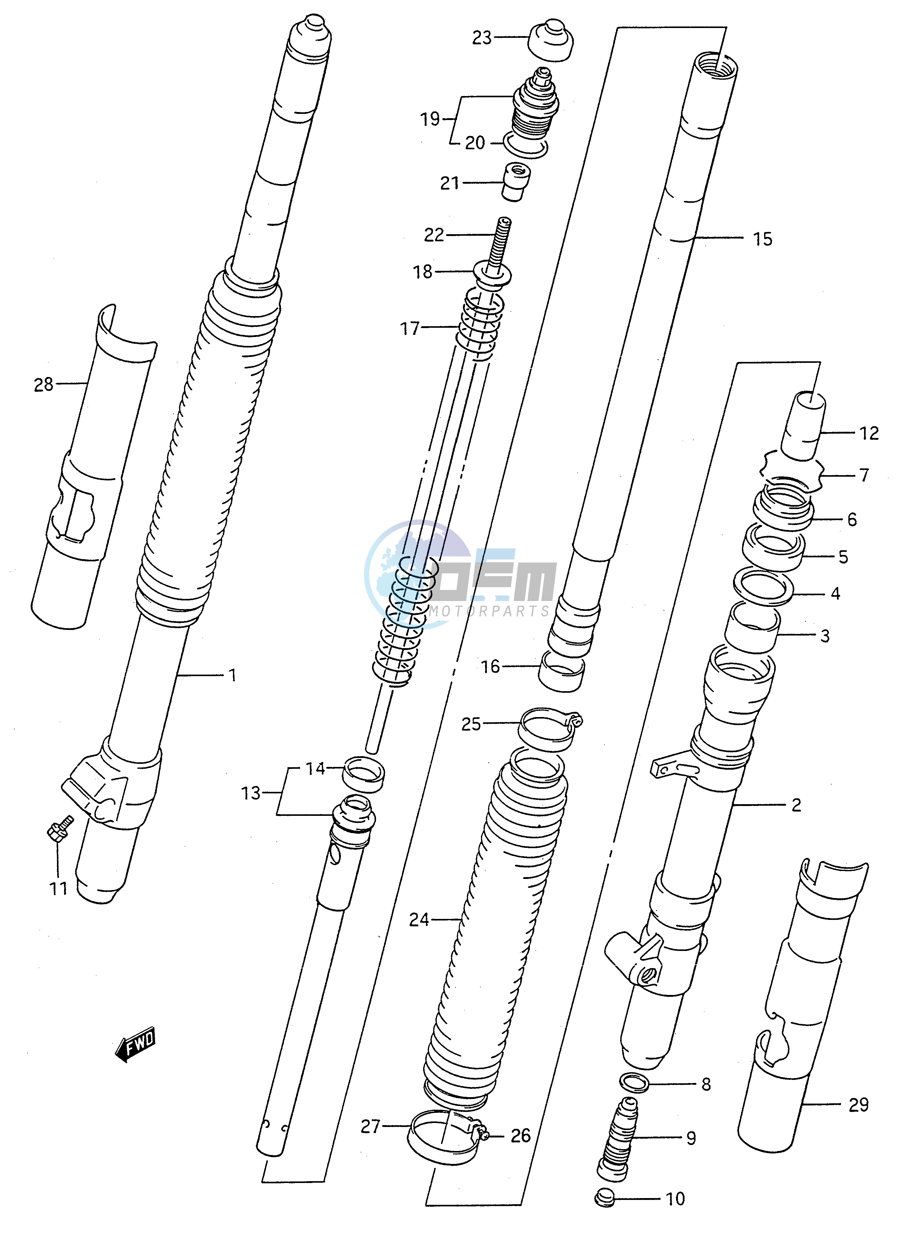 FRONT DAMPER (MODEL K)