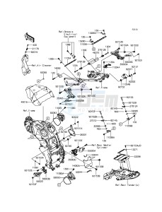 ZZR1400 ABS ZX1400FFFA FR GB XX (EU ME A(FRICA) drawing Frame Fittings