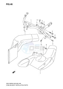 GSX1300R (E3-E28) Hayabusa drawing COWL BODY INSTALLATION PARTS