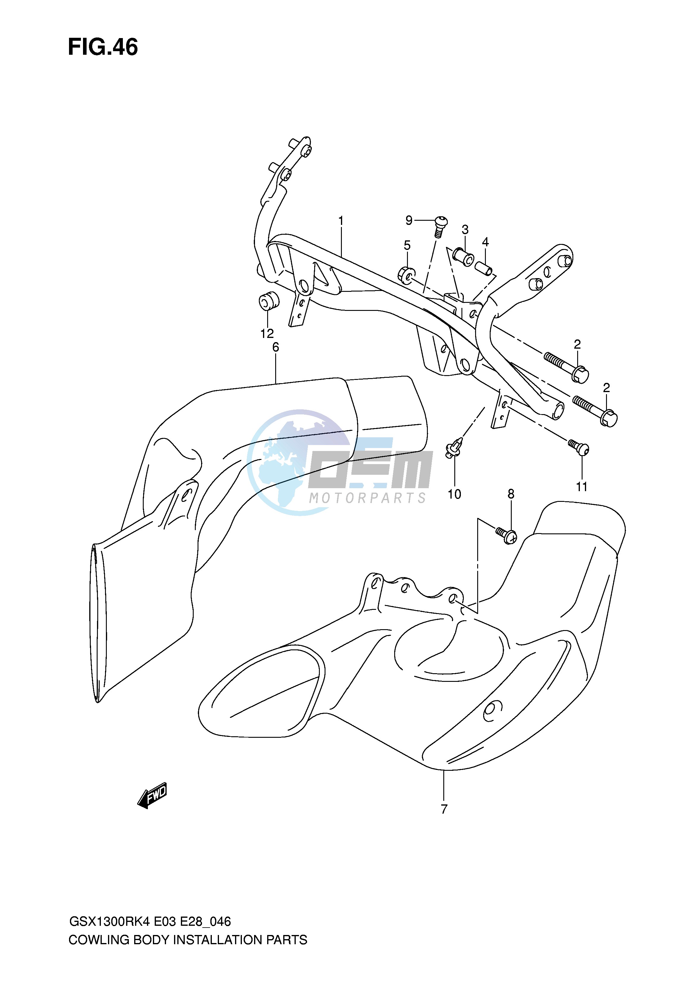 COWL BODY INSTALLATION PARTS