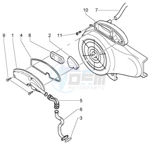 Liberty 50 4t drawing Cover - secondary air filter box