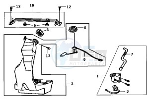 SUPER DUKE - 150 cc drawing FUEL TANK