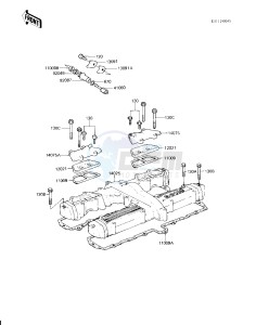 KZ 750 H [LTD] (H2-H4) [LTD] drawing CYLINDER HEAD COVER -- KZ750-H4- -