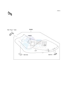 ER 650 A [ER-6N (AUSTRALIAN] (A6F-A8F) A7F drawing SEAT