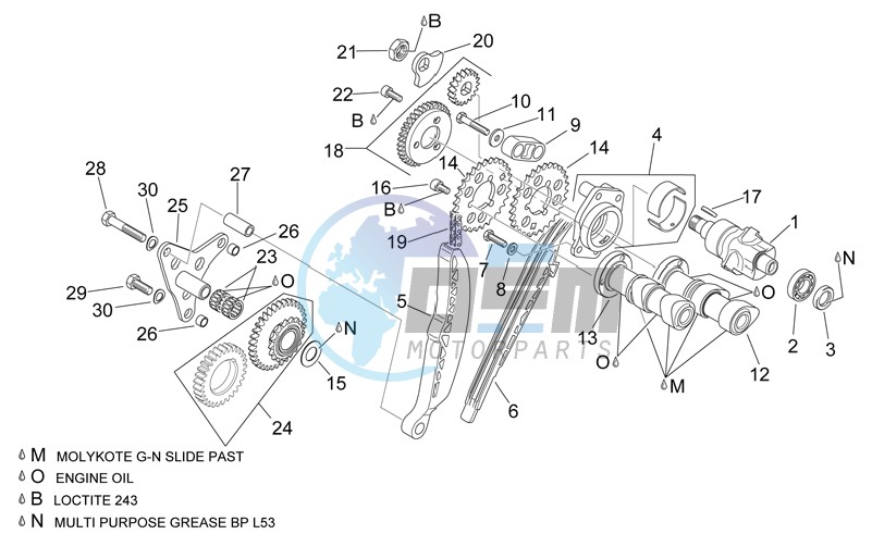 Rear cylinder timing system