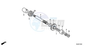 CRF100F9 Europe Direct - (ED / CMF) drawing KICK STARTER SPINDLE