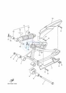 TT-R110E (BMA3) drawing REAR ARM & SUSPENSION