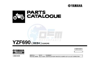 YZF690 YZF-R7 (BEB4) drawing Infopage-1