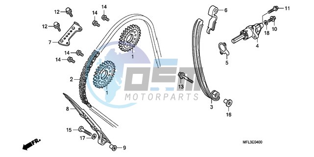 CAM CHAIN/TENSIONER