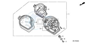 CBR1000RA9 UK - (E / ABS MME) drawing METER