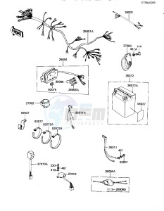 KZ 550 D [GPZ] (D1) [GPZ] drawing CHASSIS ELECTRICAL EQUIPMENT