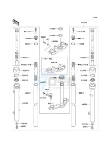 KX 60 [KX60] (B15-B19) [KX60] drawing FRONT FORK