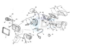 W12 350 drawing HEADLAMPS - BLINKERS