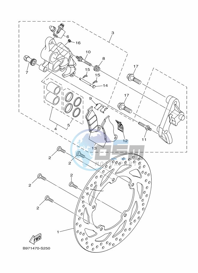 FRONT BRAKE CALIPER