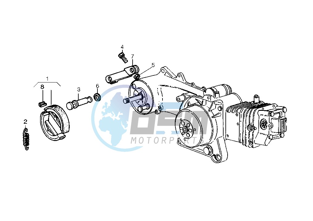 Brake shoe Rear