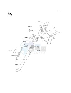 ZX 600 B [NINJA ZX-6RR] (K1) [NINJA ZX-6RR] drawing STAND-- S- -