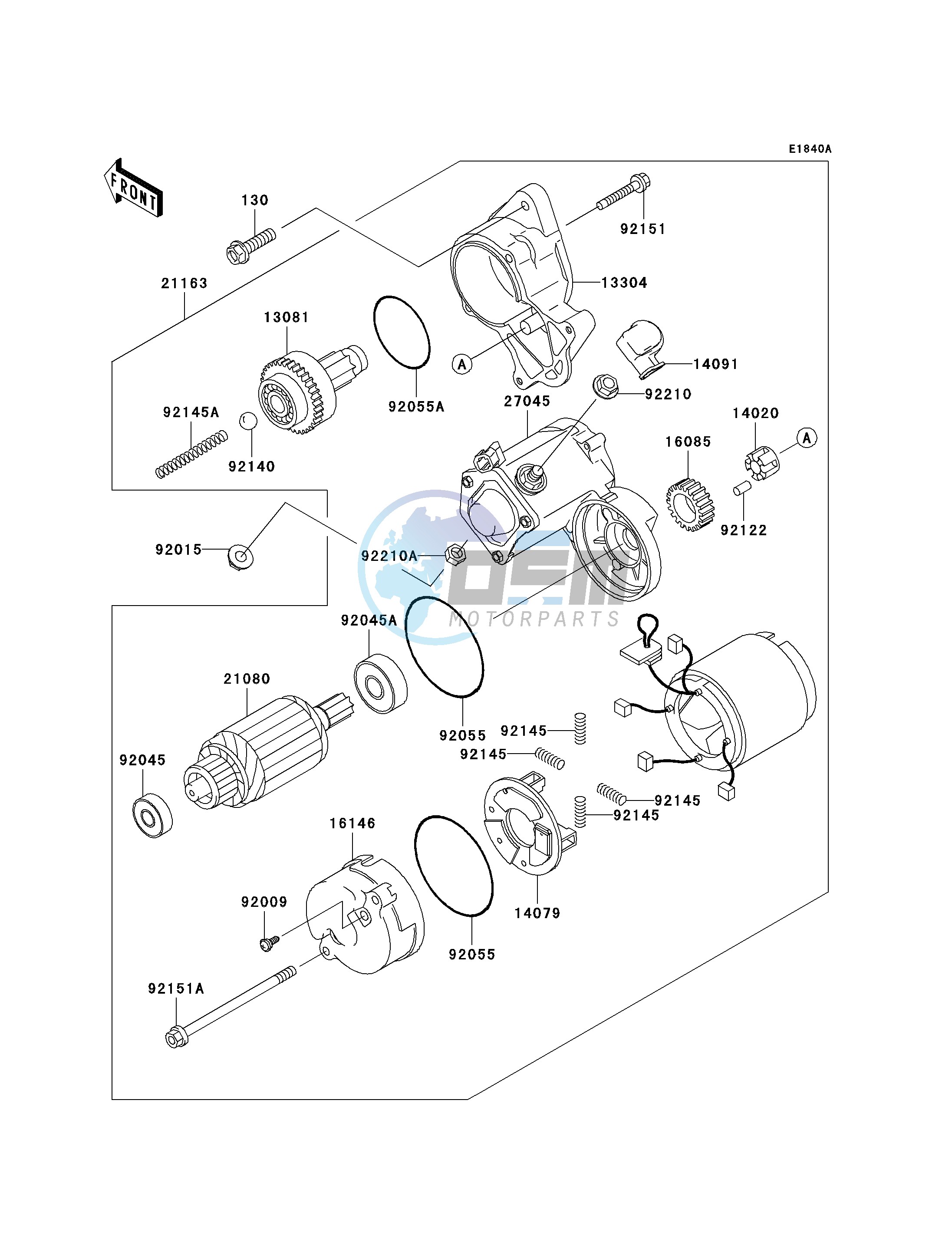 STARTER MOTOR-- FD620DE485833 - - -