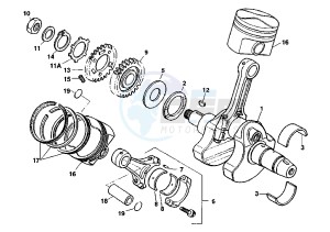 RAPTOR 1000 drawing CRANKSHAFT-PISTON