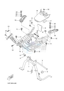 CW50LN BOOSTER (1WP5) drawing STAND & FOOTREST